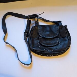 Radley London Black Leather Crossbody Bag In EUC